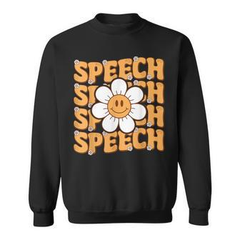 Retro Speech Therapy Speech Language Pathologist Therapist Sweatshirt - Thegiftio UK