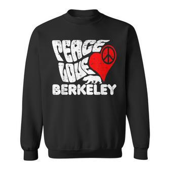 Retro Style Berkeley California T Peace Love Men Women Sweatshirt Graphic Print Unisex - Seseable