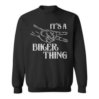 Retro Styles Biker Wave - Motorcycle Men Women Sweatshirt Graphic Print Unisex - Seseable