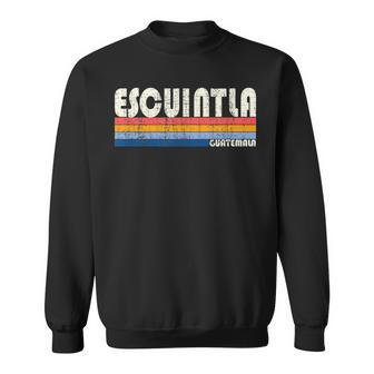 Retro Vintage 70S 80S Style Escuintla Guatemala Men Women Sweatshirt Graphic Print Unisex - Seseable