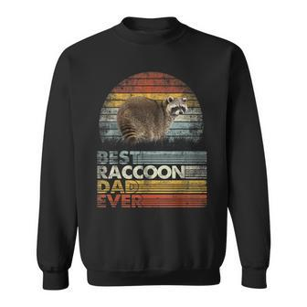 Retro Vintage Best Raccoon Dad Ever Animals Lover Sweatshirt - Seseable