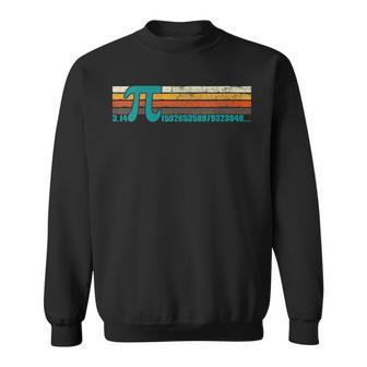 Retro Vintage Pi Day 3 14 Symbol Pi Math Geek Infinity Pi Sweatshirt - Seseable