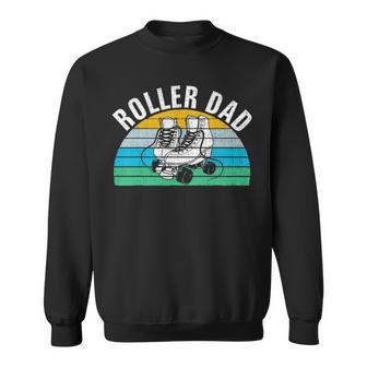 Retro Vintage Roller Dad Funny Skate Fathers Day Gift Sweatshirt - Seseable