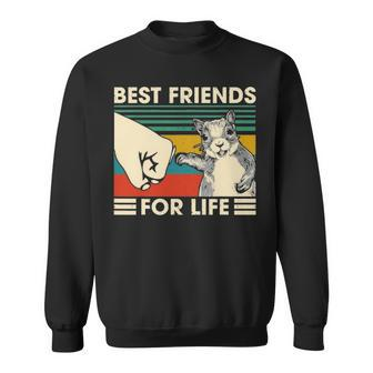 Retro Vintage Squirrel Best Friend For Life Fist Bump V2 Sweatshirt - Seseable