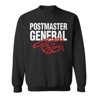 Return Postmaster General To Sender Save Post Office Gift Men Women Sweatshirt Graphic Print Unisex - Thegiftio UK