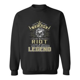 Riot Name - Riot Eagle Lifetime Member Leg Sweatshirt - Seseable