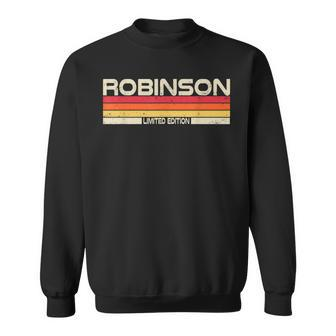 Robinson Surname Birthday Family Reunion 80S 90S Sunset Men Women Sweatshirt Graphic Print Unisex - Thegiftio UK