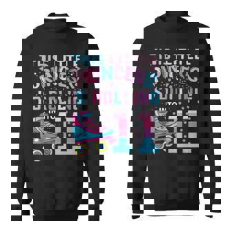 Roller Skate 11Th Birthday 11 Year Old Girl Party Sweatshirt | Mazezy