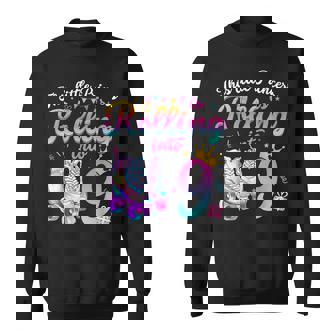 Roller Skate 9Th Birthday 9 Year Old Girl Party Outfit Sweatshirt | Mazezy