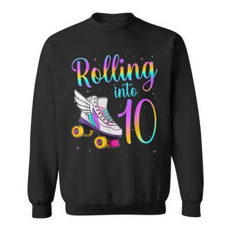 Rolling Into 10 Years Lets Roll Im Turning 1 Roller Skates Sweatshirt | Mazezy