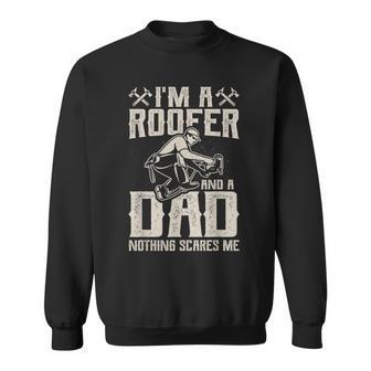 Roofer Dad Funny Roofing Novelty Sweatshirt - Thegiftio UK