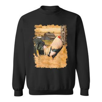 Rooster Cock Fight Enthusiast Sweatshirt | Mazezy