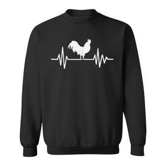 Rooster Frequency Men Women Sweatshirt Graphic Print Unisex - Seseable