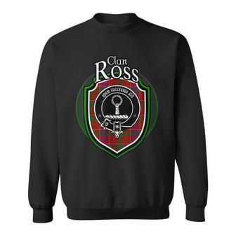 Ross Clan Crest | Scottish Clan Ross Family Crest Badge Sweatshirt - Seseable