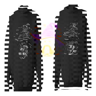 Rottweiler Witch Funny Halloween Dog Lover Men Women Sweatshirt Graphic Print Unisex - Thegiftio UK