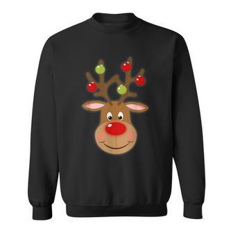 Rudolph Red Nose Reindeer Santa Christmas Funny Family Xmas Men Women Sweatshirt Graphic Print Unisex - Thegiftio UK