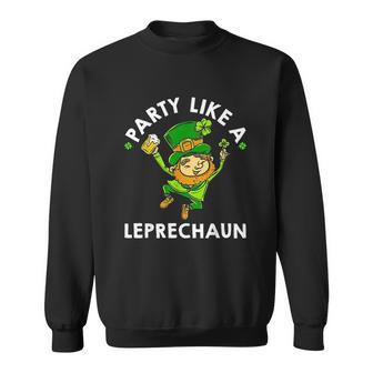 Saint Patricks Day Leprechaun Green Shamrock Men Women Sweatshirt Graphic Print Unisex - Thegiftio UK