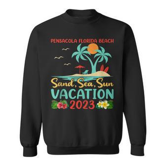 Sand Sea Sun Vacation 2023 Pensacola Florida Beach Sweatshirt | Mazezy