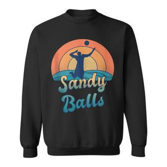 Sandy Balls For A Beach Volleyball Player Sweatshirt | Mazezy
