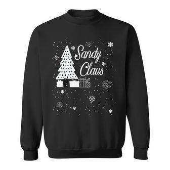 Sandy Claus For People Named Sandy Christmas Holiday Men Women Sweatshirt Graphic Print Unisex - Seseable