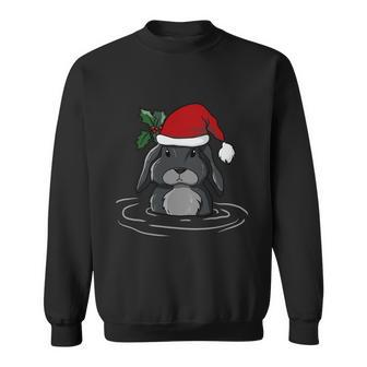 Santa Rabbit Kawaii Xmas Retro Family Funny Ugly Christmas Gift Sweatshirt - Monsterry