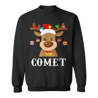 Santa Reindeer Comet Xmas Group Costume Sweatshirt - Seseable