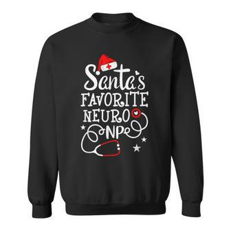 Santas Favorite Neuro Np Nurse Practitioner Christmas Men Women Sweatshirt Graphic Print Unisex - Seseable