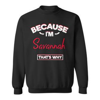 Savannah For Women Gifts For Personalized Name Men Women Sweatshirt Graphic Print Unisex - Thegiftio UK