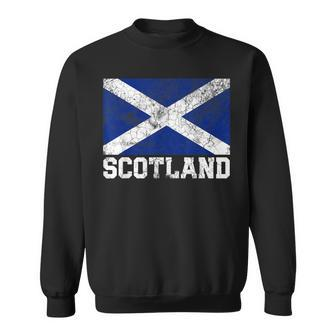 Scotland Flag Scottish Family Pride Country Vintage Men Women Sweatshirt Graphic Print Unisex - Seseable