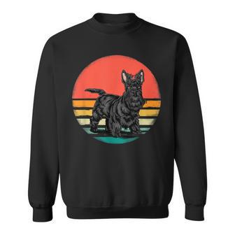 Scottish Terrier Hundeliebhaber Im Retro-Stil 70Er-Jahre Sweatshirt - Seseable