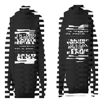 Secondhand Vegetarian Cows Eat Grass V2 Sweatshirt - Thegiftio UK