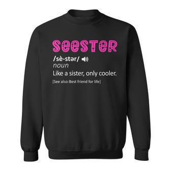 Seester Definition Seester Dictionary Best Sister Ever Sweatshirt - Seseable