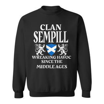 Sempill Scottish Family Clan Scotland Name Men Women Sweatshirt Graphic Print Unisex - Seseable