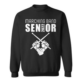 Senior Drummer Class Of 2022 Marching Band Percussion Sticks Men Women Sweatshirt Graphic Print Unisex - Thegiftio