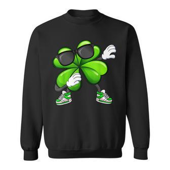 Shamrock Dabbing Irish Shamrock Dab Dance St Patricks Day Sweatshirt | Seseable UK