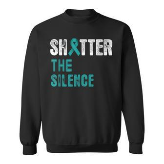 Shatter The Silence Raise Sexual Assault Awareness Abuse Sweatshirt | Mazezy DE