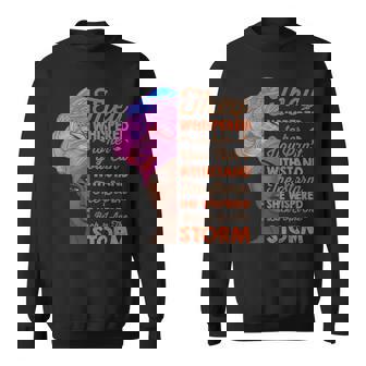 She Whispered Back I Am The Storm Black History Month V7 Sweatshirt - Seseable