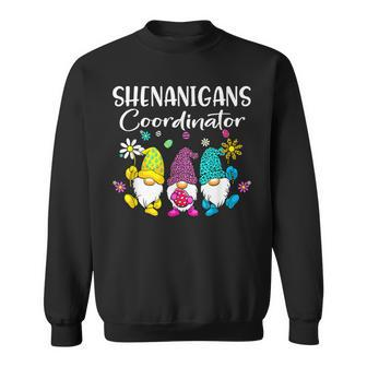Shenanigans Coordinator Bunny Gnome Rabbit Easter Day Sweatshirt | Mazezy