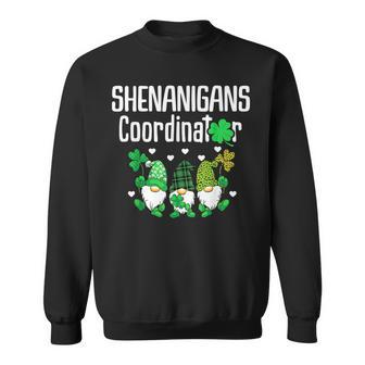 Shenanigans Coordinator St Patricks Day Gnomes Green Proud Sweatshirt - Thegiftio UK