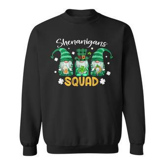Shenanigans Squad St Patricks Day Gnomes Green Proud Irish V2 Sweatshirt - Thegiftio UK