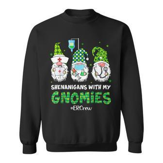 Shenanigans With My Gnomies Er Crew St Patricks Day Sweatshirt - Seseable