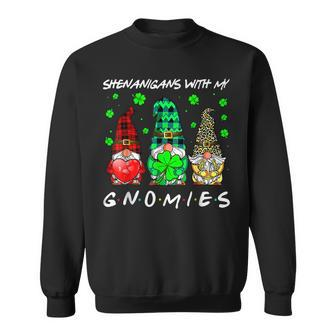Shenanigans With My Gnomies Shamrock St Patricks Day Gnome Sweatshirt - Thegiftio