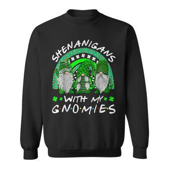 Shenanigans With My Gnomies St Patricks Day Gnome Shamrock Sweatshirt - Thegiftio