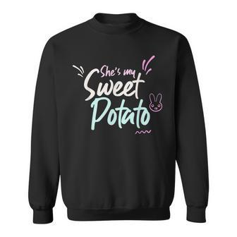 Shes My Sweet Potato I Yam Funny Couples Matching Men Women Sweatshirt Graphic Print Unisex - Thegiftio UK