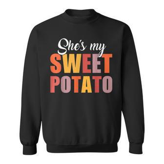 Shes My Sweet Potato I Yam Funny Couples Thanksgiving Men Women Sweatshirt Graphic Print Unisex - Thegiftio UK