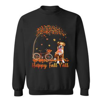 Shih Tzu Dog Autumn Fall Pumpkin Truck Mappe Thanksgiving Sweatshirt - Monsterry