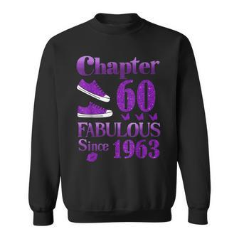 Shoes Chapter 60 Fabulous Since 1963 Purple Sweatshirt - Seseable
