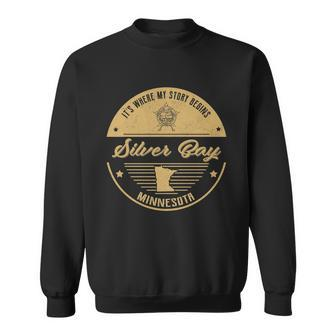 Silver Bay Mn Its Where My Story Begins Sweatshirt - Seseable