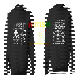 Skeleton Autism It Is Not A Disability Its A Different Ability Men Women Sweatshirt Graphic Print Unisex - Thegiftio