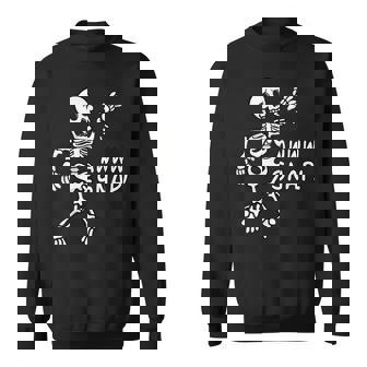 Skeleton Injury Wrist Surgery Recovery Aw Snap Broken Arm Men Women Sweatshirt Graphic Print Unisex - Thegiftio